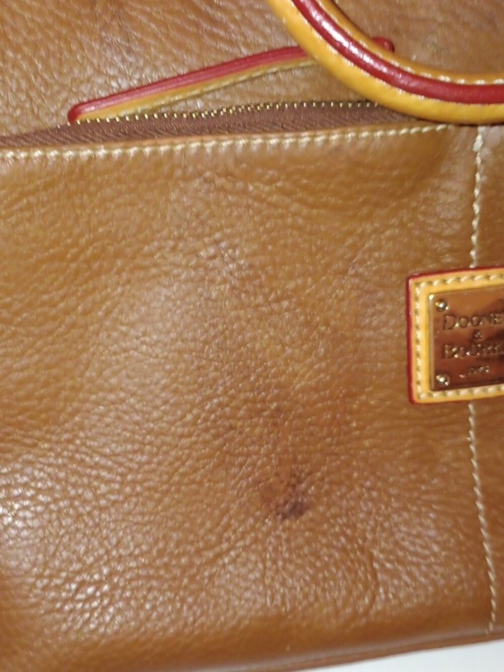 Dooney & Bourke Brown Leather Satchel  In Fair Condition. Please Check Photos. - Picture 14 of 16